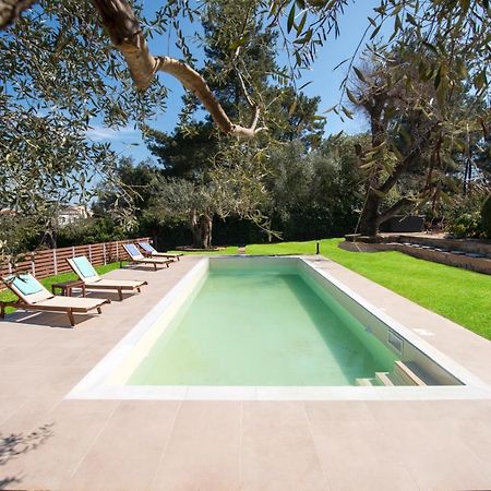 Spyrelia Villa With Private Pool & Outdoor Hot Tub Dassia  Exterior photo
